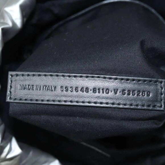 BALENCIAGA BB Explorer Backpack Nylon Silver 593648 Auth 74772V - Picture 2 of 14